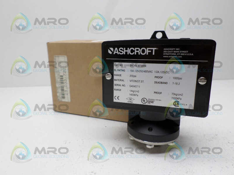 ASHCROFT B424VXFMRN PRESSURE SWITCH 200 PSI NSMP