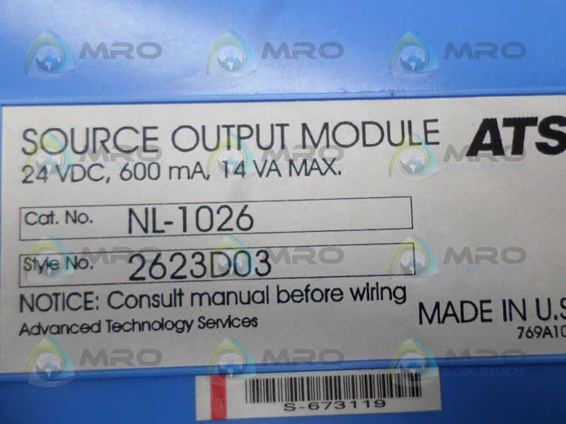 WESTINGHOUSE NL-1026 SOURCE OUTPUT MODULE UNMP