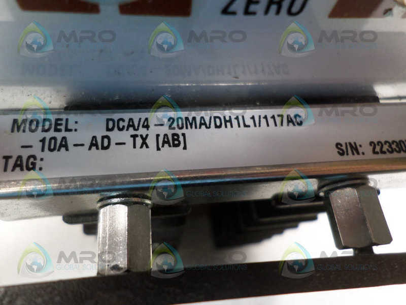 MOORE DCA/4-20MA/DH1L1/117AC-10A-AD-TX DC CURRENT ALARM NSNP