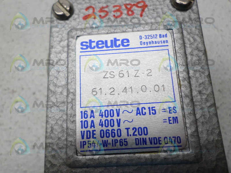 STEUTE ZS61Z-2 LIMIT SWITCH NSNP