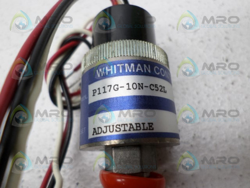 WHITMAN CONTROLS P117G-10N-C52L PRESSURE SWITCH NSNP