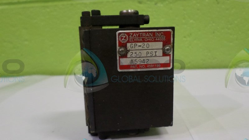ZAYTRAN INC. GP-20 VALVE NSNP