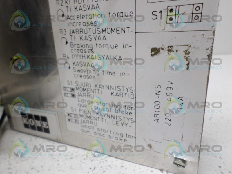KONE AB100-NS POWER SUPPLY MODULE UNMP