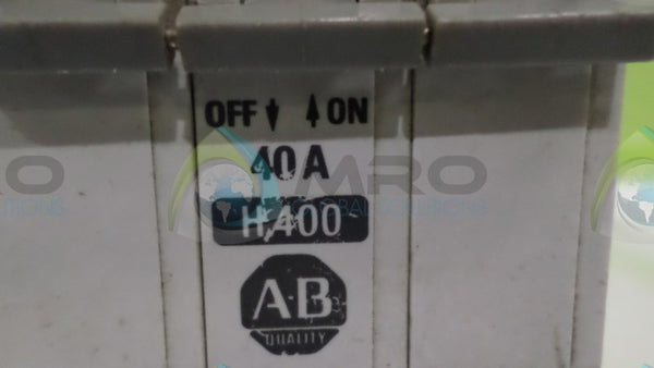 ALLEN BRADLEY H400 CIRCUIT BREAKER UNMP