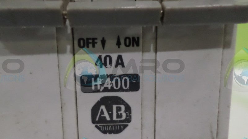 ALLEN BRADLEY H400 CIRCUIT BREAKER UNMP