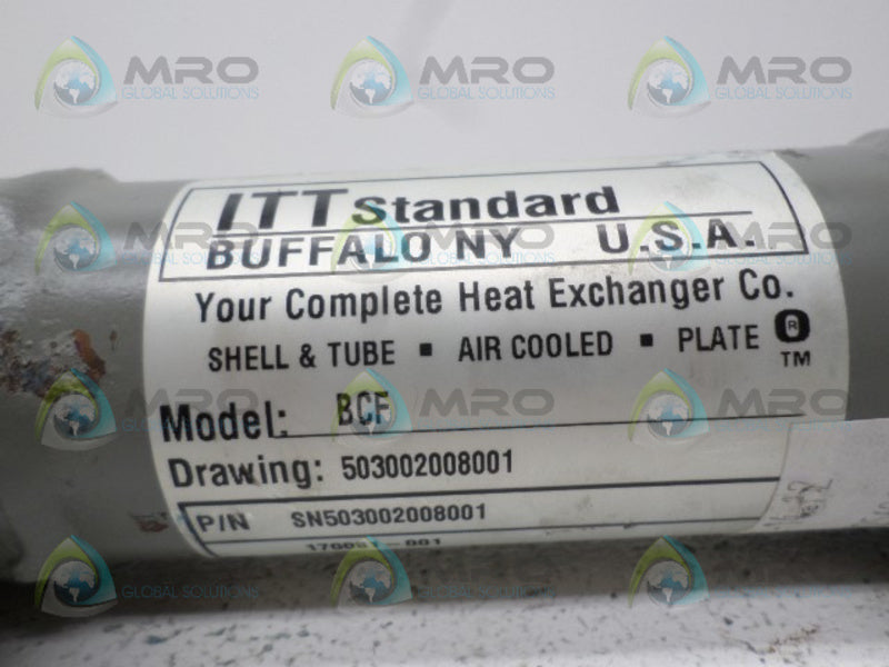 ITT MODEL BCF SN503002008001 HEAT EXCHANGER NSNP