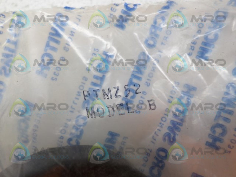 MICRO SWITCH PTMZ52 BLACK MUSHROOM PUSH BUTTON CAP NSMP