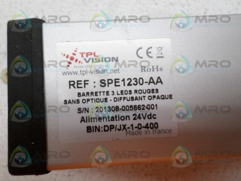 TPL VISION SPE1230-AA LED LIGHTING BAR NSNP