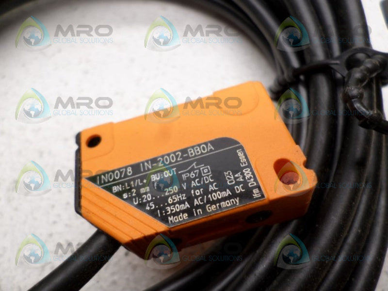 IFM EFECTOR IN0078 PROXIMITY SENSOR NSNP