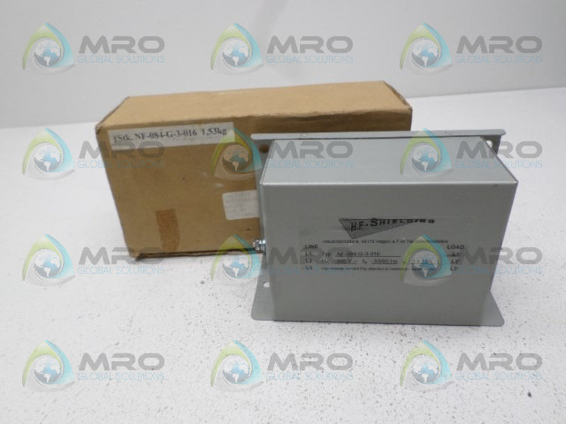 HF SHIELDING NF-084-G-3-016 RFI FILTER NSMP