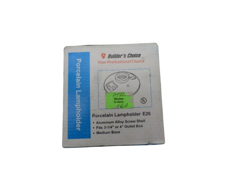 BUILDERS CHOICE XH507B PORCELAIN LAMPHOLDER NSMP
