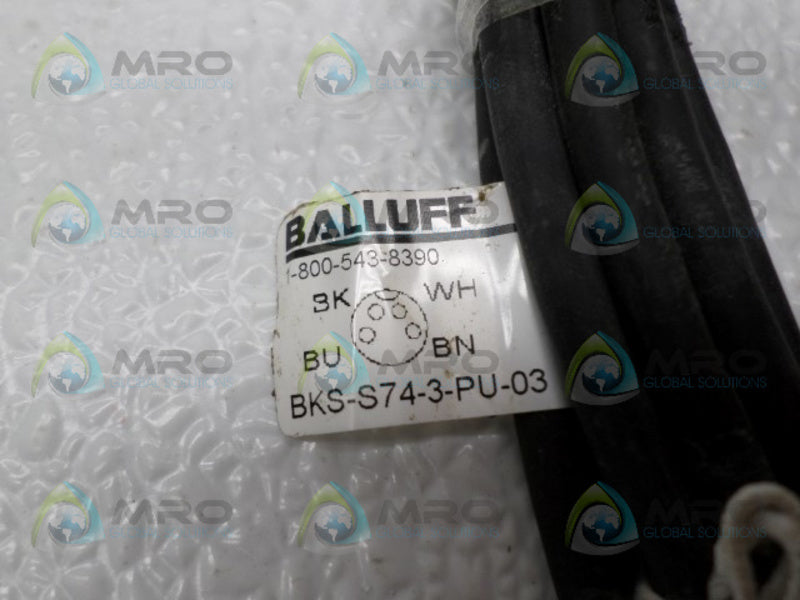 BALLUFF BKS-S74-3-PU-03 CABLE CONNECTOR UNMP