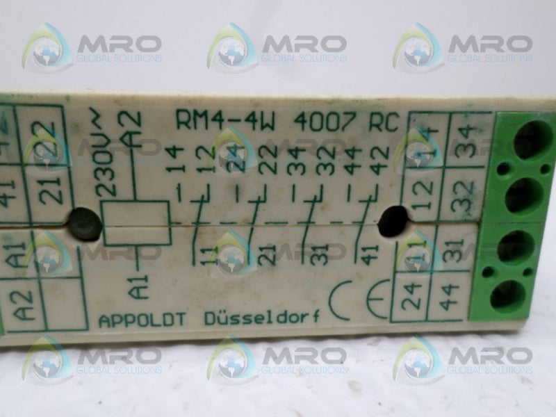 APPOLDT RM4-4W4007RC SOLID STATE RELAY UNMP