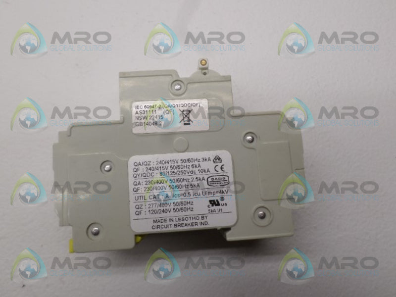 CBI QZD38220 CIRCUIT BREAKER 20A NSNP