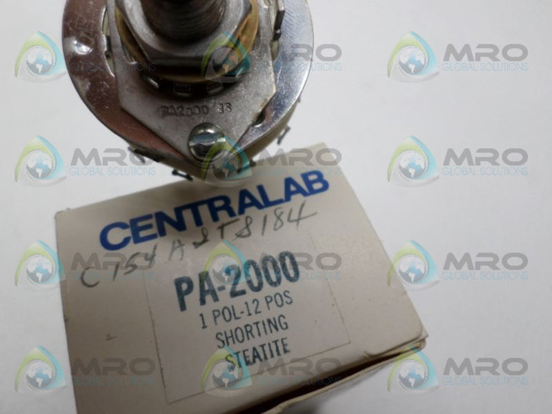 CENTRALAB PA-2000 ROTARY SWITCH NSMP