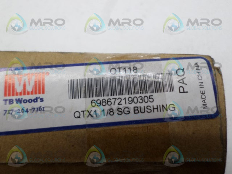 TB WOODS QT118 QT SG BUSHING 1-1/8" NSMP