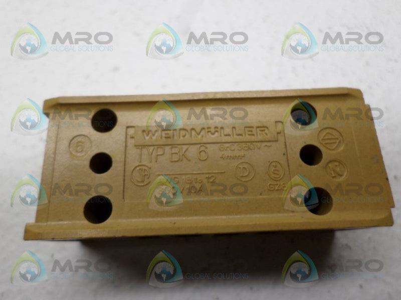 WEIDMUELLER BK6 TERMINAL STRIP MOUNTING RAIL UNMP