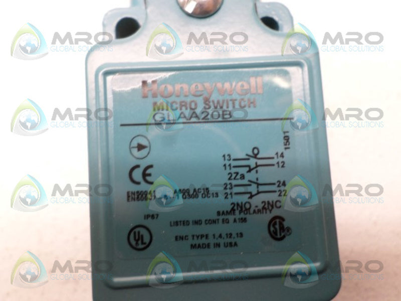 HONEYWELL GLAA20B LIMIT SWITCH NSNP