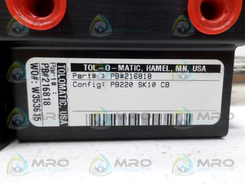 TOL-O-MATIC PB#216818 PNEUMATIC LINEAR ACTUATOR NSNP
