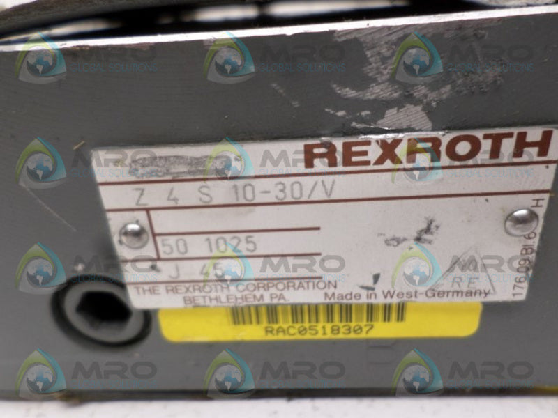 REXROTH Z4S10-30/V CHECK VALVE NSNP