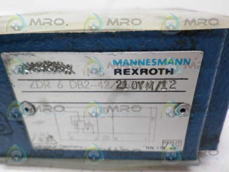 REXROTH ZDR6DB2-42/210YM/12 DIRECTIONAL SOLENOID VALVE NSNP