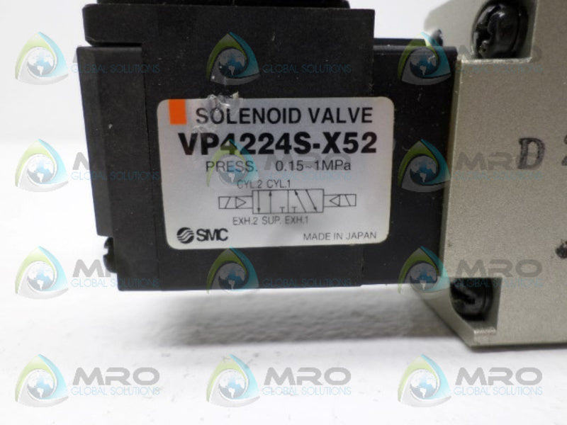 SMC VP4224S-X52 SOLENOID VALVE NSNP