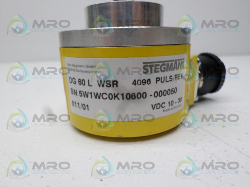 STEGMANN DG60LWSR INCREMENTAL ENCODER 4095 PULS/REV NSNP