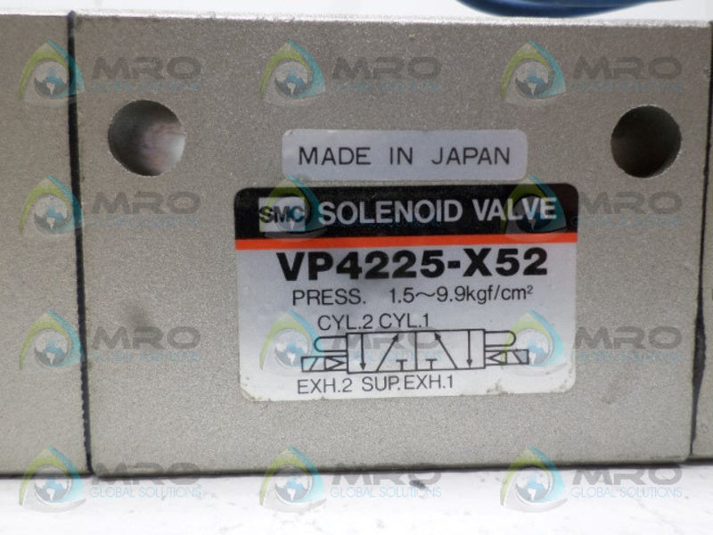 SMC VP4225-X52 SOLENOID VALVE (AS PICTURED) NSNP