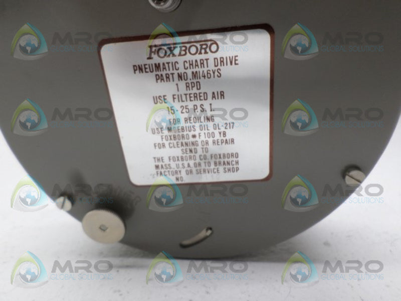 FOXBORO MI46YS PNEUMATIC CHART DRIVE NSNP