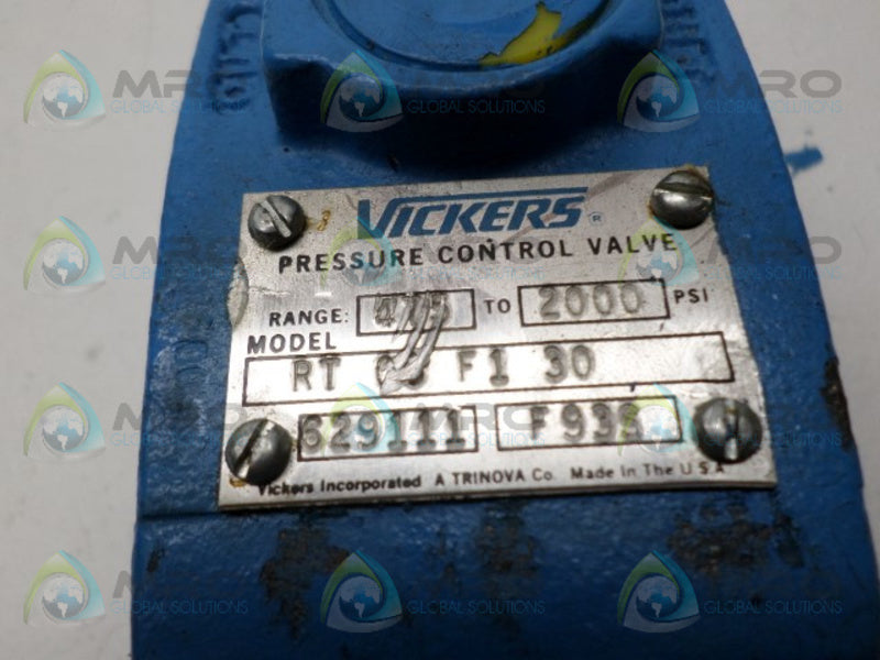 VICKERS RT03F130 PRESSURE CONTROL VALVE NSNP