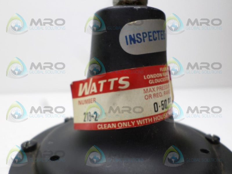 WATTS 216-2 PRESSURE REGULATOR 0-50 PSI  NSNP