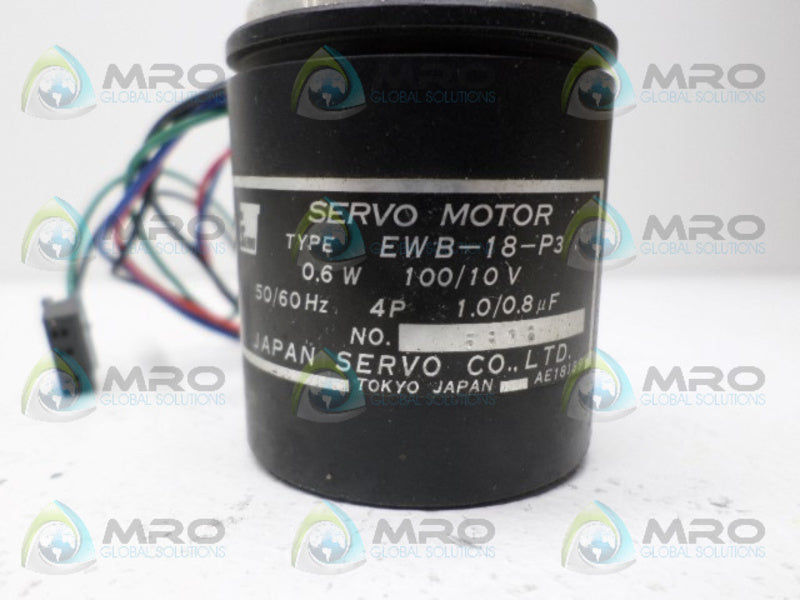 JAPAN SERVO EWB-18-P3 SERVO MOTOR NSNP