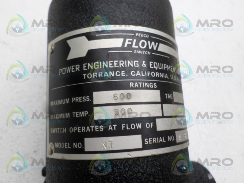 PEECO NT FLOW SWITCH 600 PSI NSNP