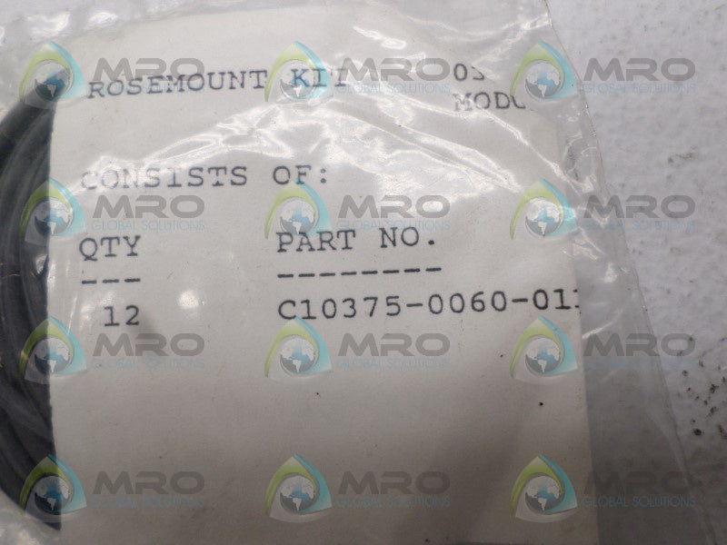 ROSEMOUNT C10375-0060-0136 O-RING (PKG OF 12) NSMP