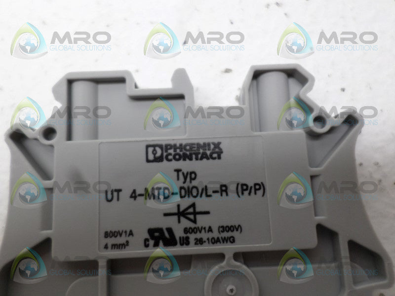 PHOENIX CONTACT UT4-MTD-DIO/L-R TERMINAL BLOCK NSNP