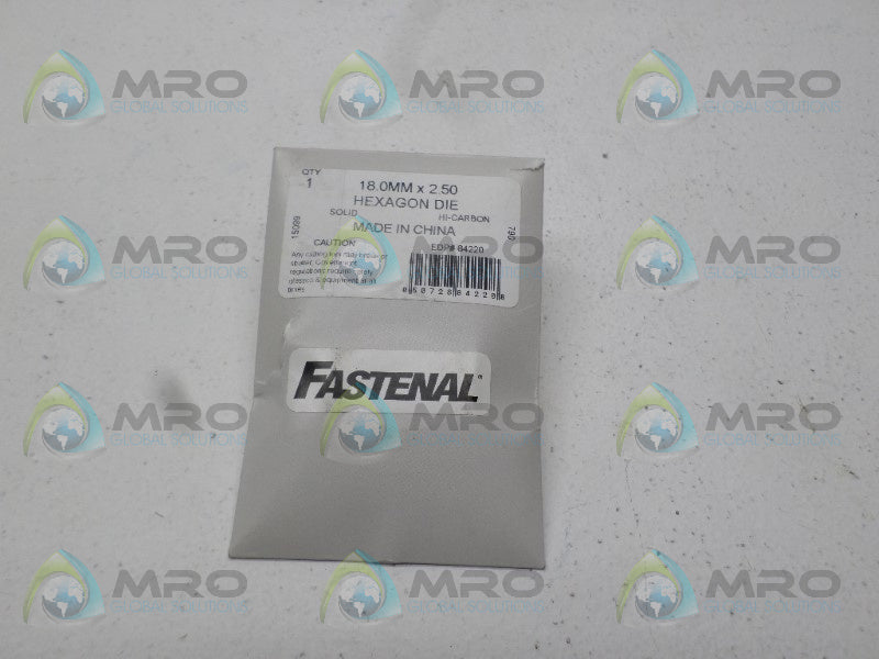 FASTENAL 84220 HEXAGON DIE 18MMx2.50 NSNP