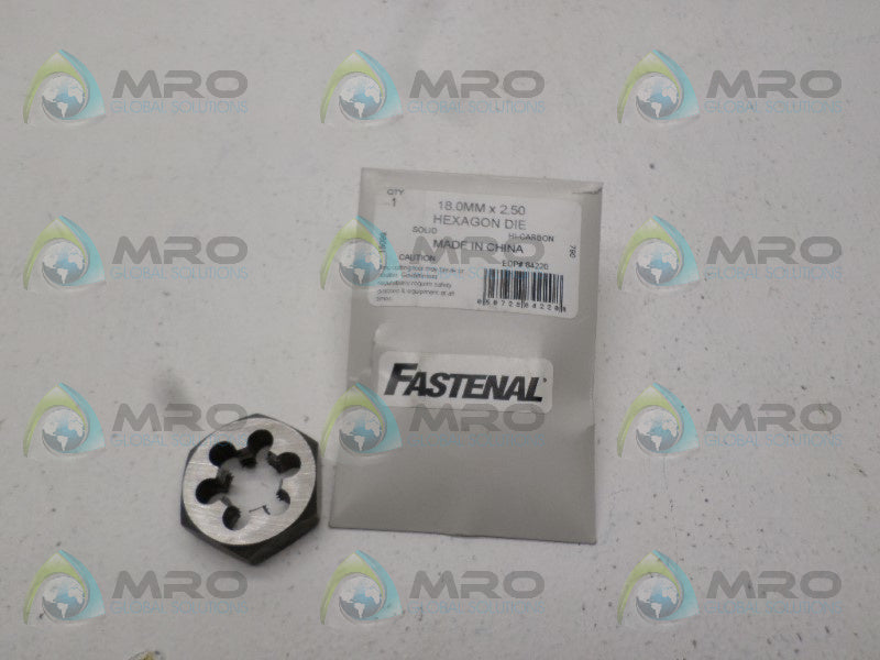 FASTENAL 84220 HEXAGON DIE 18MMx2.50 NSNP