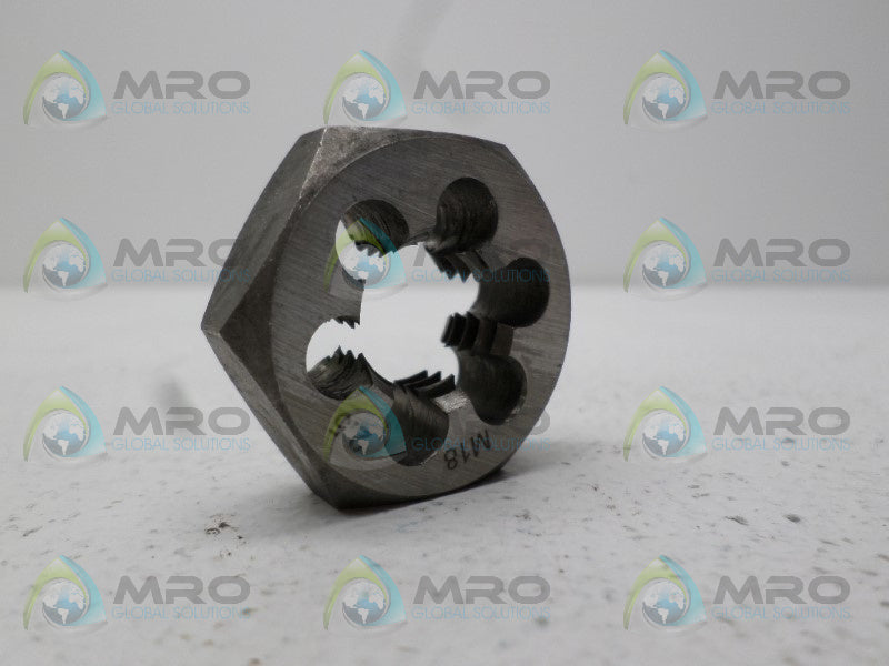 FASTENAL 84220 HEXAGON DIE 18MMx2.50 NSNP