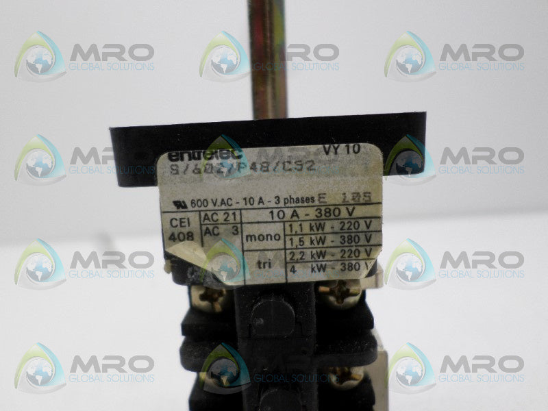 ENTRELEC VY10/S/602/P48/C52 ROTARY SWITCH NSNP