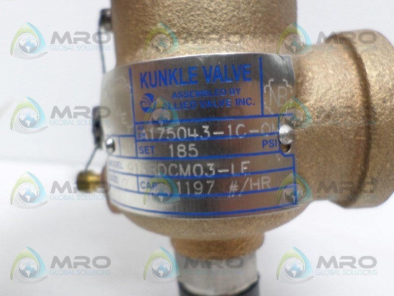 KUNKLE 913BDCM03-LE RELIEF VALVE NSNP