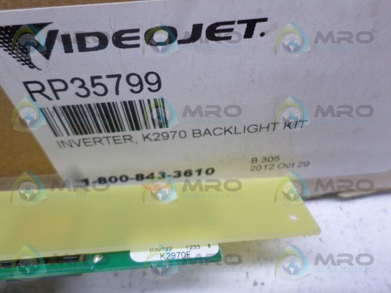 VIDEOJET RP35799 K2970 INVERTER BACKLIGHT KIT NSMP