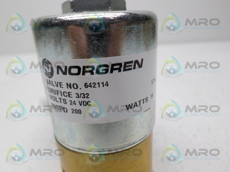 NORGREN 642114 SOLENOID VALVE 24VDC NSNP