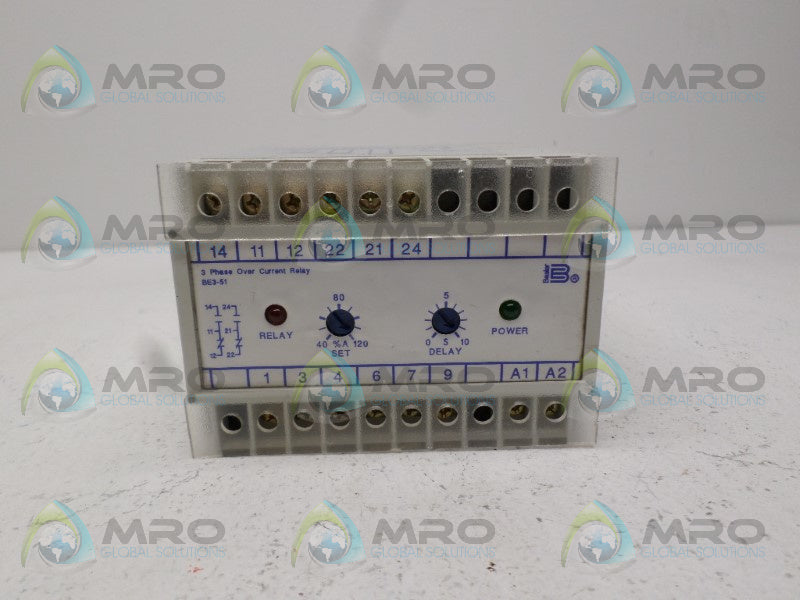 BASLER ELECTRIC BE3-51-3E1E1 9320000110 24VDC NSNP