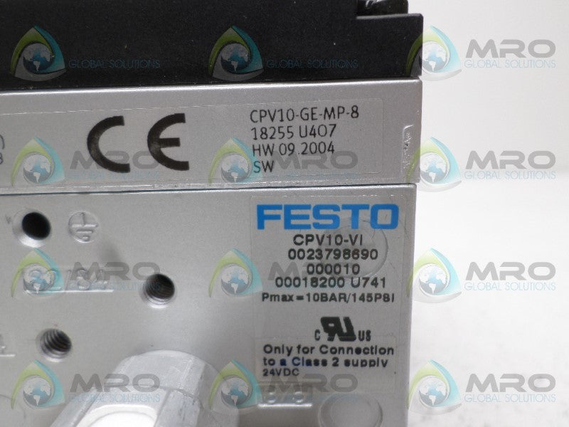 FESTO CPV10-GE-MP-8 CPV10-VI MANIFOLD BLOCK NSNP