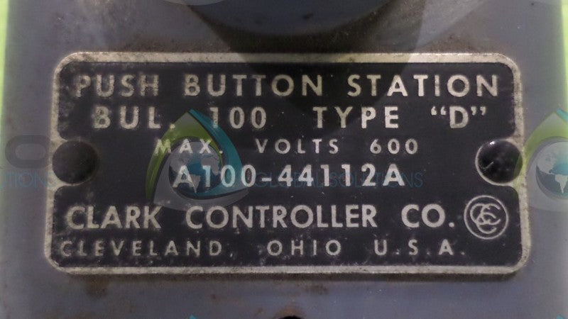 CLARK CO. A100-44112A PUSHBUTTN STATION NSNP