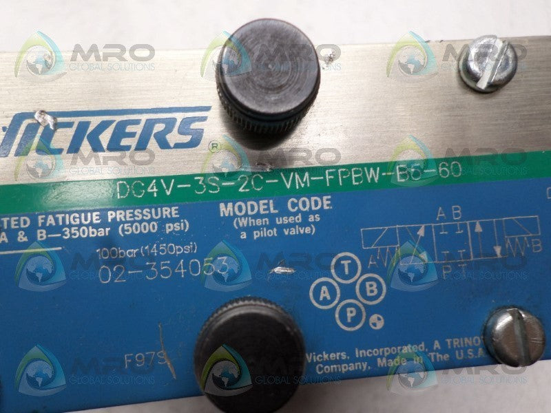 VICKERS DG4V-3S-2C-VM-FPBW-B5-60 DIRECTIONAL SOLENOID VALVE NSNP