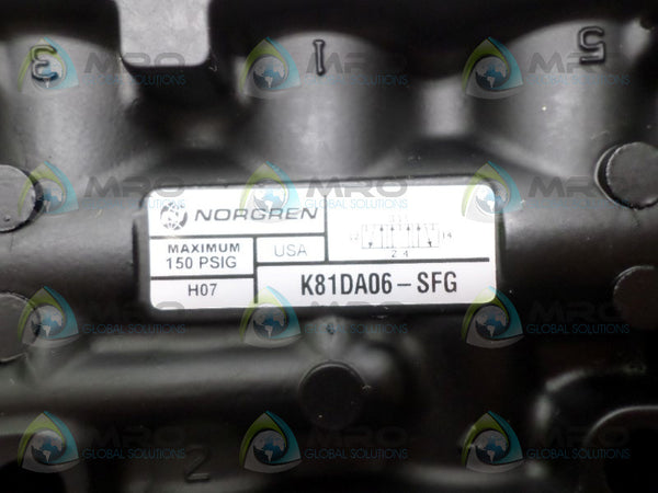 NORGREN K81DA06-SFG CONTROL VALVE NSNP