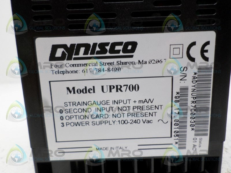 DYNISCO ADYNUPR7C0030-01-AC PRESSURE/PROCESS INDICATOR NSNP