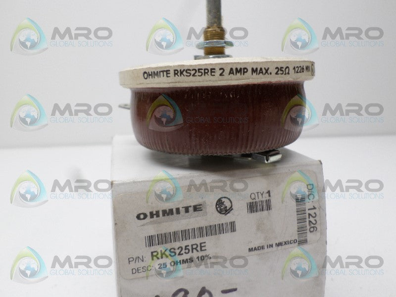 OHMITE RKS25RE RESISTOR 25 OHMS NSMP