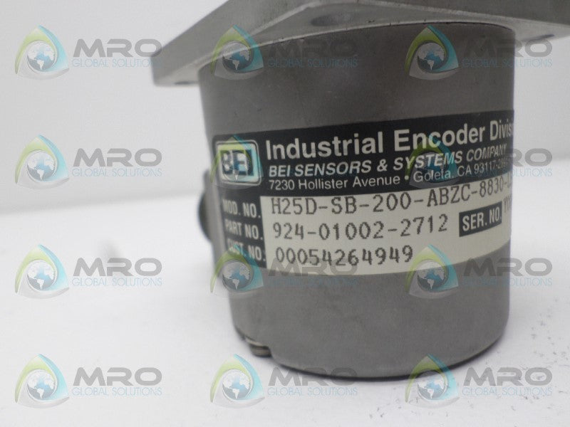 BEI H25D-SB-200-ABZC-8830-LED-SM18 924-01002-2712 ENCODER NSNP